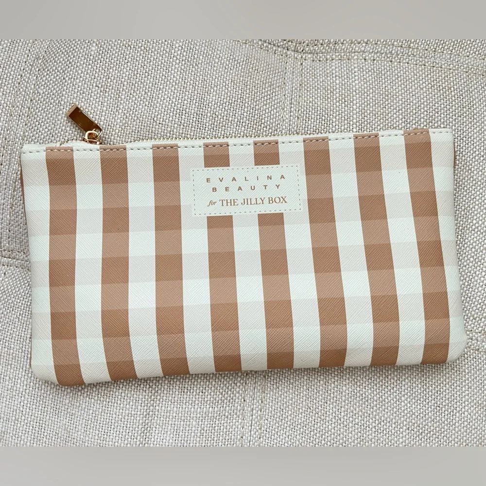 Evalina Beauty Makeup Brush Set with Gingham Pouch - Picture 2 of 2